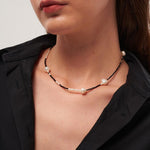 Black Spinel Baroque Pearl Necklace gembea jewelry