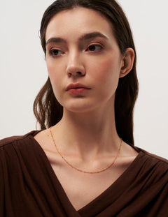 Minimalist Simple Gold Chain Necklace gembea jewelry