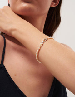 Bean Pod Freshwater Pearl Beaded Bracelet gembea jewelry