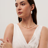 Lava Metal Baroque Pearl Drop Earrings gembea jewelry