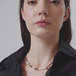 Black Spinel Baroque Pearl Necklace gembea jewelry