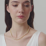 Double-layer Mini Baroque Pearl Chain Necklace gembea jewelry