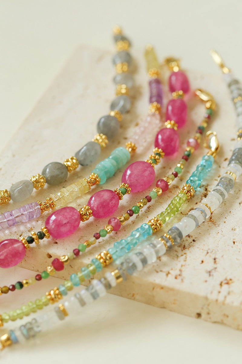 Joy Beads Rainbow Crystal Bracelet-Gembea Jewelry