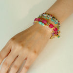 Joy Beads Rainbow Crystal Bracelet-Gembea Jewelry