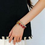Joy Beads Rainbow Crystal Bracelet-Gembea Jewelry