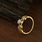 Style C Vintage Antique Three Silver Coins Ring