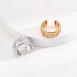 Zircon Gemstone Sterling Silver Open Rings - Gembea Jewelry