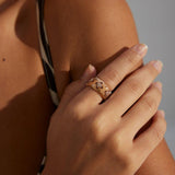 Zircon Gemstone Sterling Silver Open Rings - Gembea Jewelry