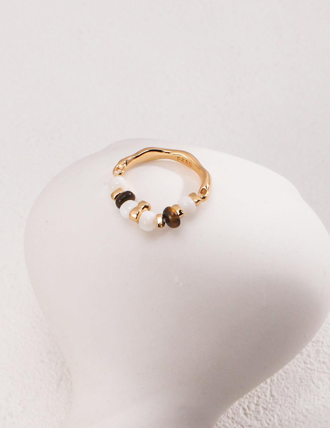 Tiger's Eye 925 Sterling Silver Rings - Gembea Jewelry