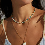 Baroque Pearl Pendant Chain Necklace - Gembea Jewelry