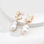 Baroque Pearl Drop Earrings - Gembea Jewelry