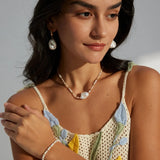 Baroque Pearl Drop Earrings - Gembea Jewelry