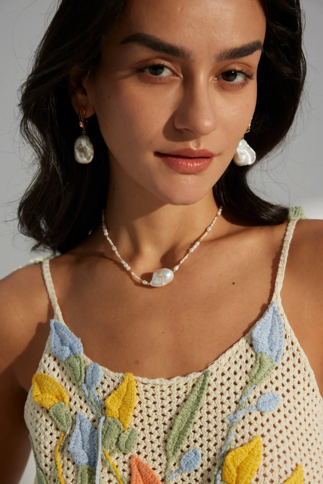 Baroque Pearl Drop Earrings - Gembea Jewelry
