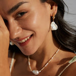 Baroque Pearl Drop Earrings - Gembea Jewelry
