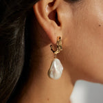 Baroque Pearl Drop Earrings - Gembea Jewelry