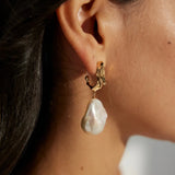 Baroque Pearl Drop Earrings - Gembea Jewelry