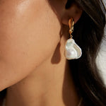 Baroque Pearl Drop Earrings - Gembea Jewelry