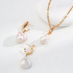 Baroque Pearl Drop Earrings - Gembea Jewelry