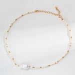 Baroque Pendant Rice Pearl Necklace - Gembea Jewelry