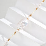 Baroque Pendant Rice Pearl Necklace - Gembea Jewelry