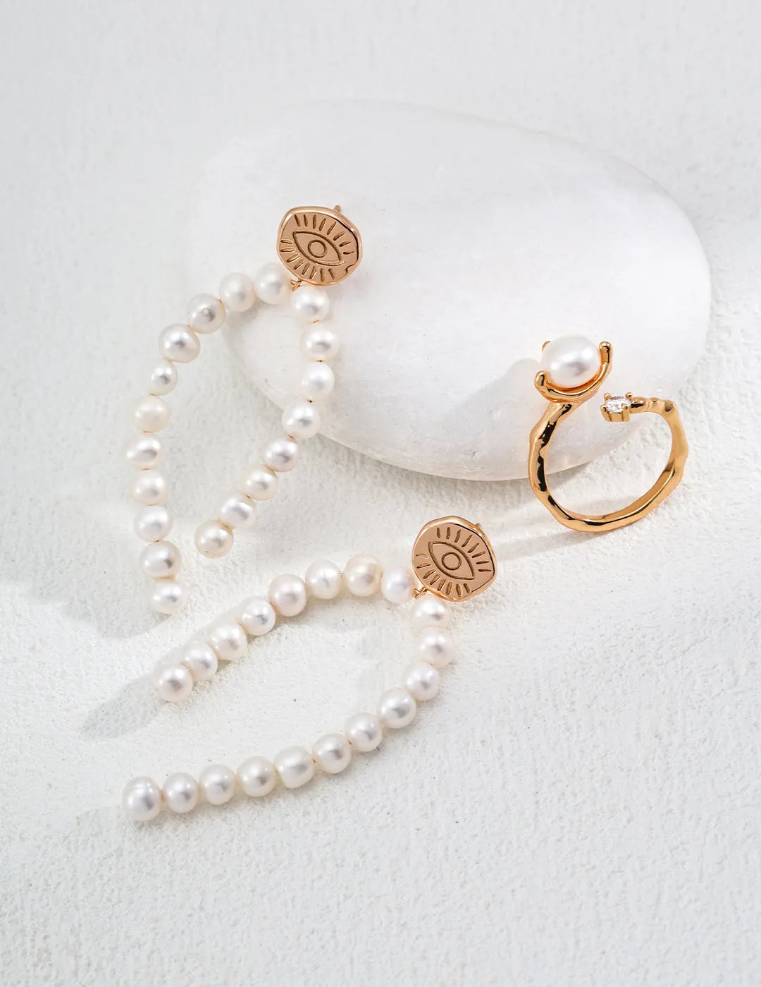 Freshwater Pearl Drop Earrings - Gembea Jewelry