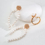 Freshwater Pearl Drop Earrings - Gembea Jewelry