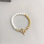 Gold Bean Pearl Bracelet - Gembea Jewelry