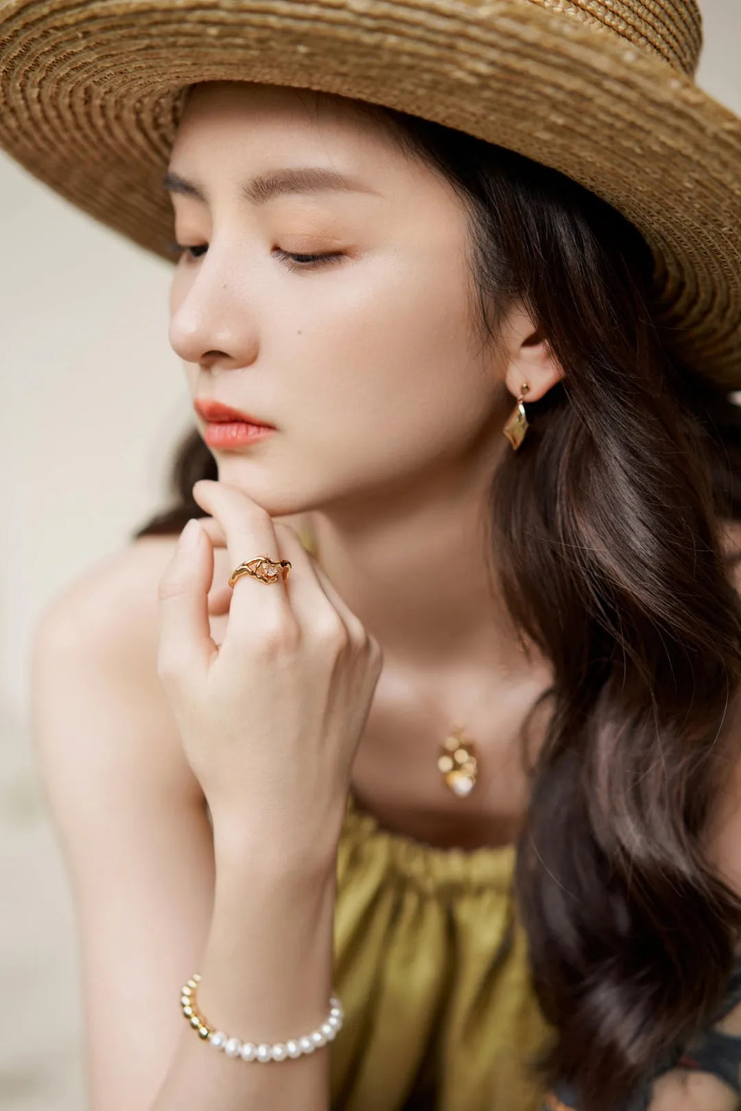 Gold Bean Pearl Bracelet - Gembea Jewelry