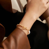 Gold Bean Pearl Bracelet - Gembea Jewelry