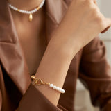 Gold Bean Pearl Bracelet - Gembea Jewelry