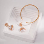 Metal Lava Baroque Pearl Drop Earrings - Gembea Jewelry