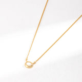 Mother of Pearl Pendant Chain Necklace - Gembea Jewelry