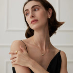 Mother of Pearl Pendant Chain Necklace - Gembea Jewelry