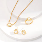 Mother of Pearl Open Ring - Gembea Jewelry