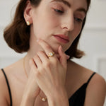 Mother of Pearl Open Ring - Gembea Jewelry