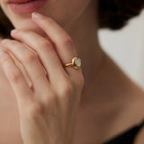 Mother of Pearl Open Ring - Gembea Jewelry