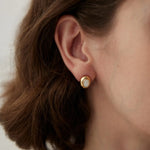 Mother of Pearl Stud Earrings - Gembea Jewelry