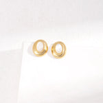 Mother of Pearl Stud Earrings - Gembea Jewelry