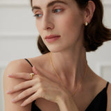 Mother of Pearl Stud Earrings - Gembea Jewelry