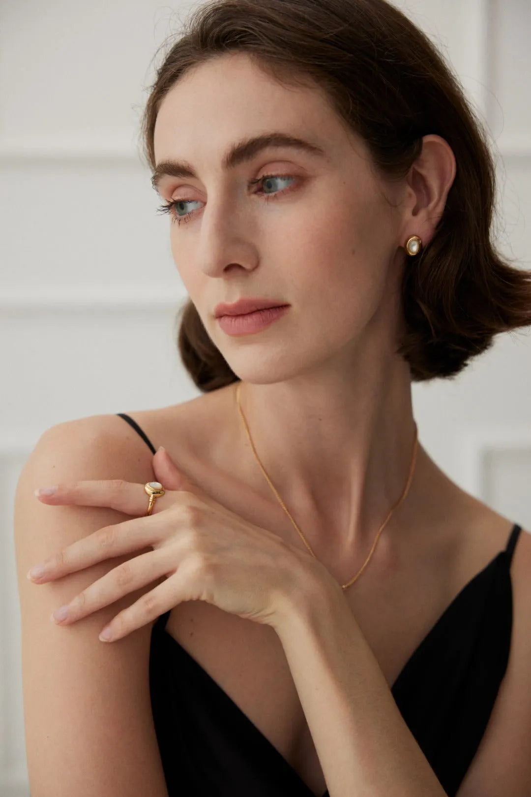 Mother of Pearl Stud Earrings - Gembea Jewelry