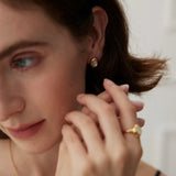 Mother of Pearl Stud Earrings - Gembea Jewelry