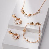 Gold Chain Pearl Bracelet