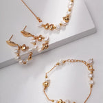 Gold Chain Pearl Necklace