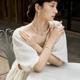 Elegant Pearl Beaded Pendant Necklace