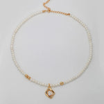 Elegant Pearl Beaded Pendant Necklace