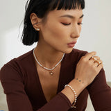 Elegant Pearl Beaded Pendant Necklace