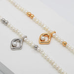 Elegant Pearl Beaded Pendant Necklace