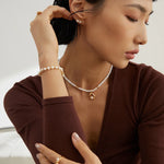 Elegant Pearl Beaded Pendant Necklace