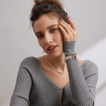 Gembea Jewelry Zircon Pendant Pearl Necklace