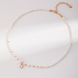 Zircon Pendant Pearl Necklace